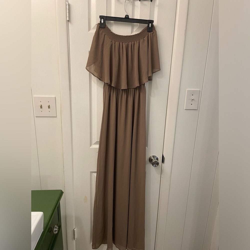 SHOW ME YOUR MUMU Brown Hacienda Maxi Dress